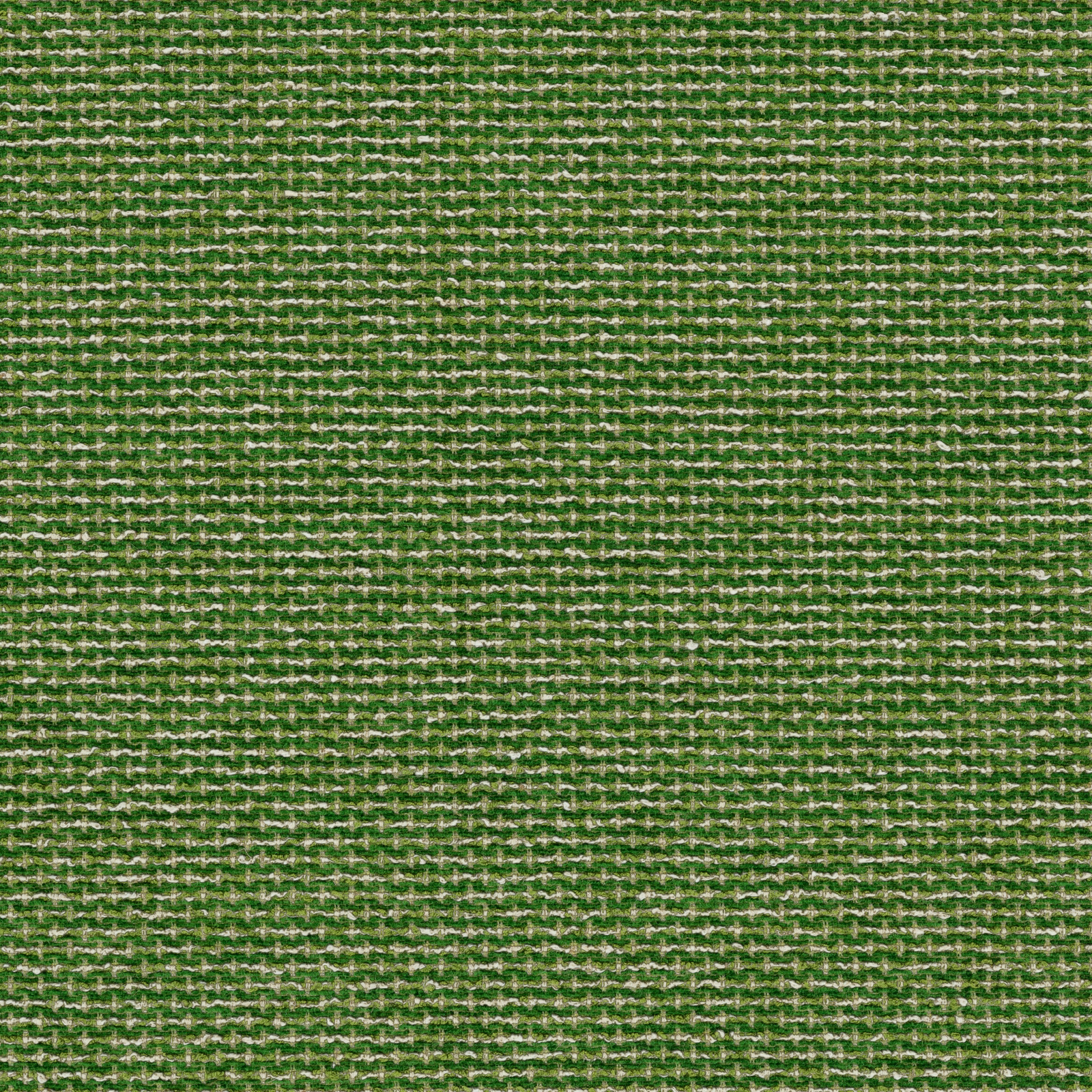 Bright emerald green woven fabric with fine horizontal texture and pale flecking
