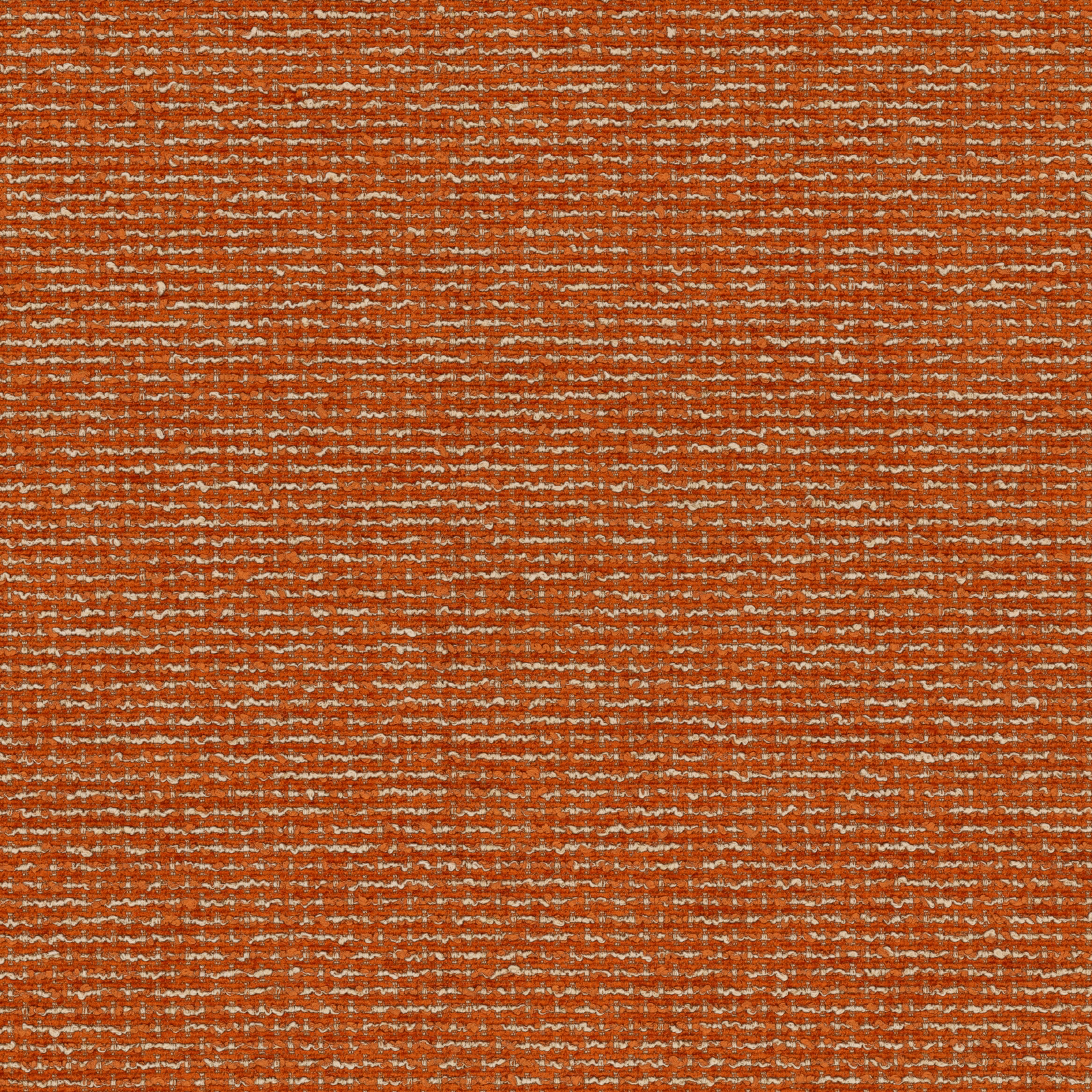 Rusty terracotta woven fabric with fine pale horizontal striations
