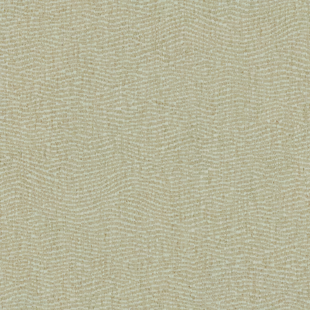Close-up of soft oat-beige woven fabric with fine rippling texture