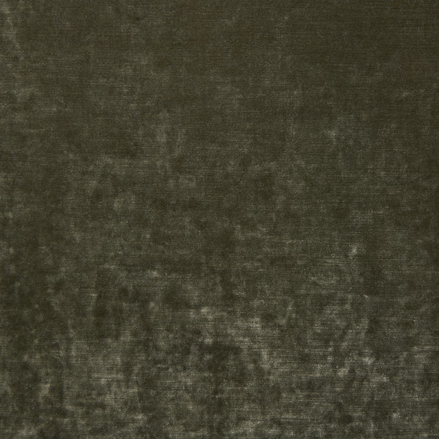 Deep olive green velvet with cloudy khaki highlights and a softly brushed plain texture