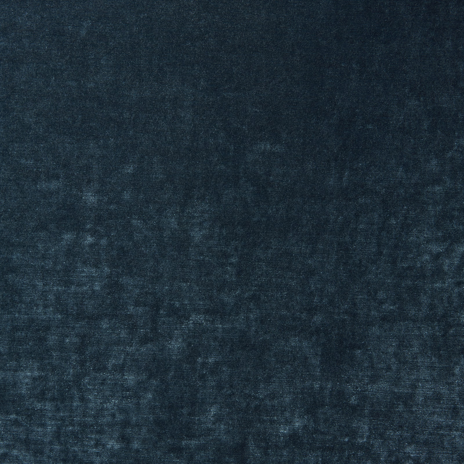 Deep ocean-blue velvet with softly mottled pile and cool blue-grey highlights