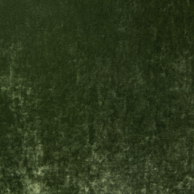 Deep pine green velvet with a softly mottled nap and low sheen