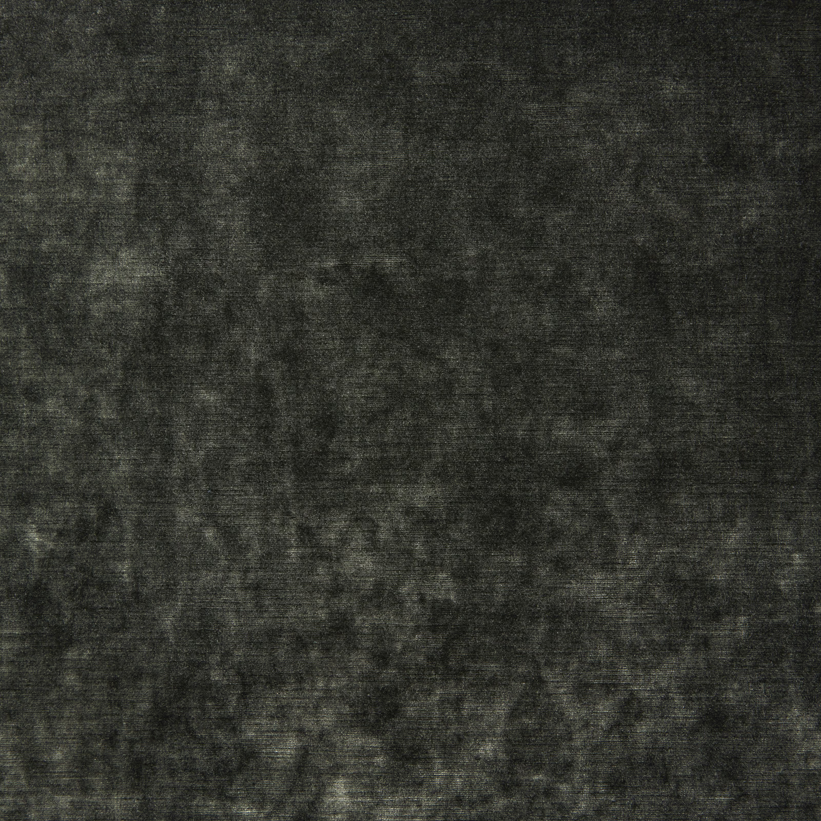 Smoky charcoal-grey velvet with softly mottled near-black tonal pile