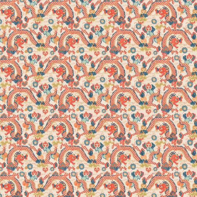 Double Dragon .Fire fabric