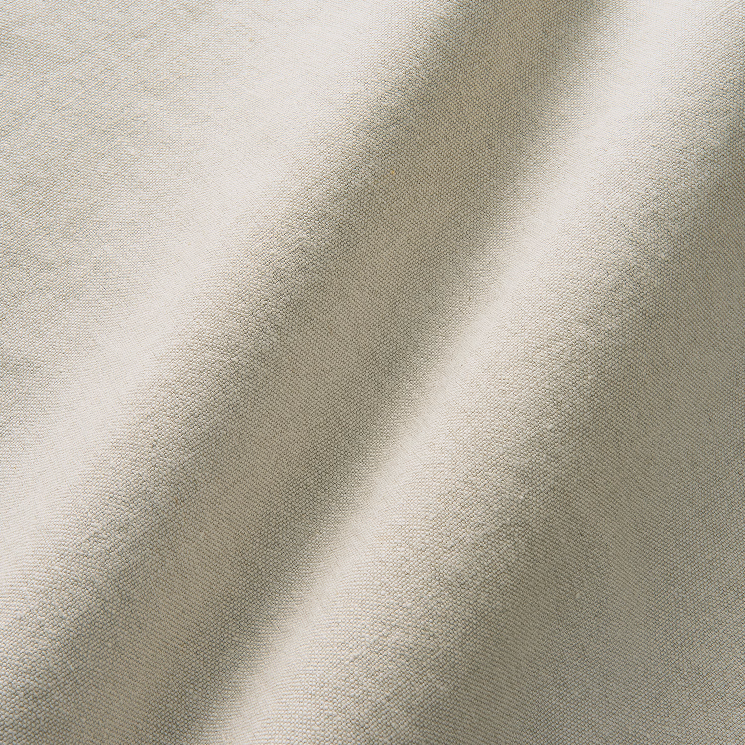 Pale pearl-grey linen with fine crosshatch texture and soft folded highlights