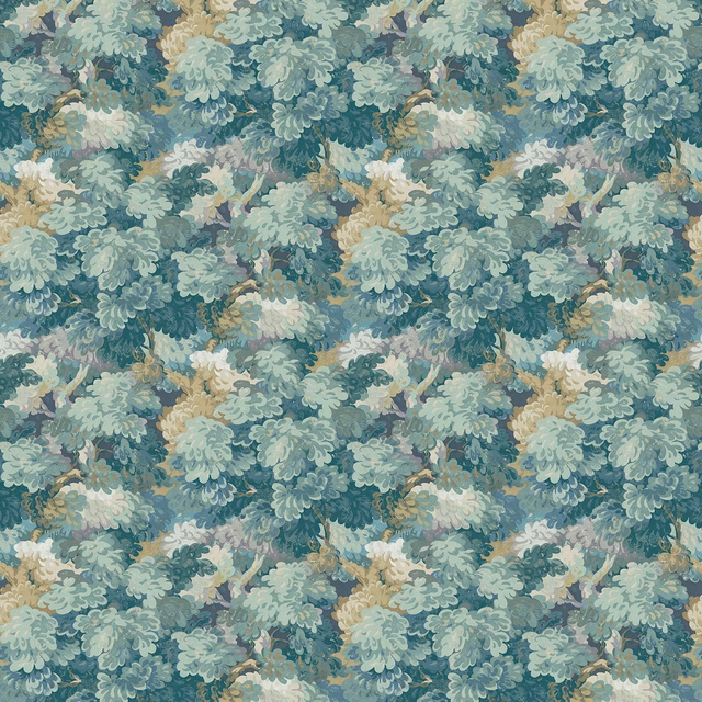 English Oak Teal fabric