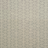 Charcoal grey and stone woven fabric with small interlocking diamond motifs