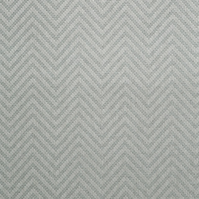 Cool ash-grey woven textile with a softly textured repeating chevron pattern
