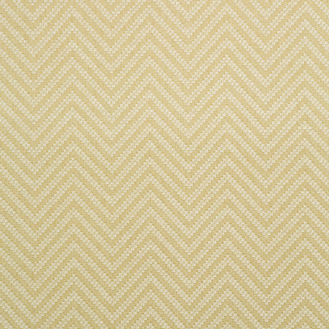 Warm buttermilk and pale gold woven chevron with softly textured zigzag detail