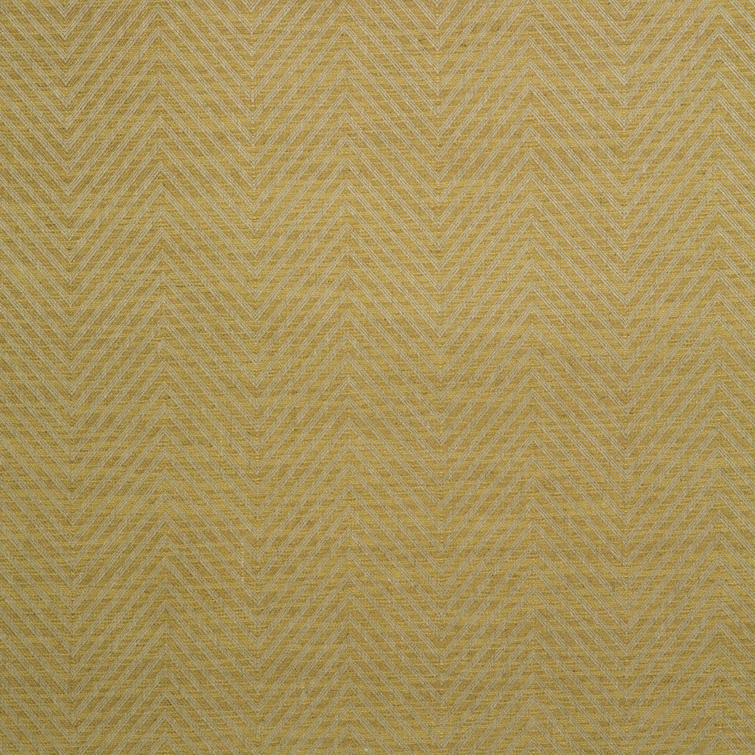 Warm ochre woven textile with fine beige chevron lines and tactile grain