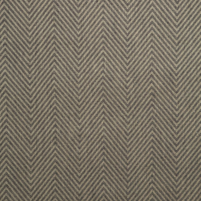 Charcoal taupe woven herringbone chevrons in Kitsune Midnight