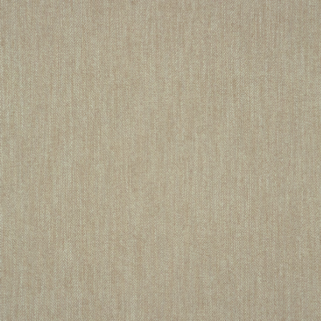 Warm almond beige herringbone weave with fine cream and taupe vertical texture