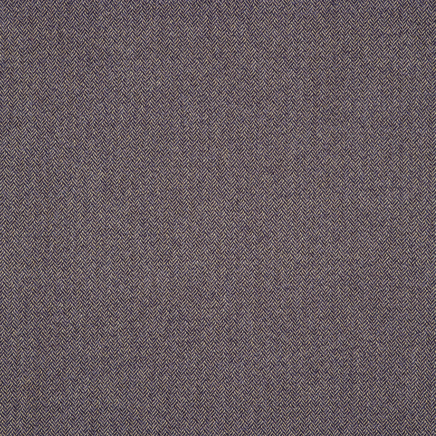 Dark aubergine fabric with a fine contrasting herringbone weave and subtle lilac flecks