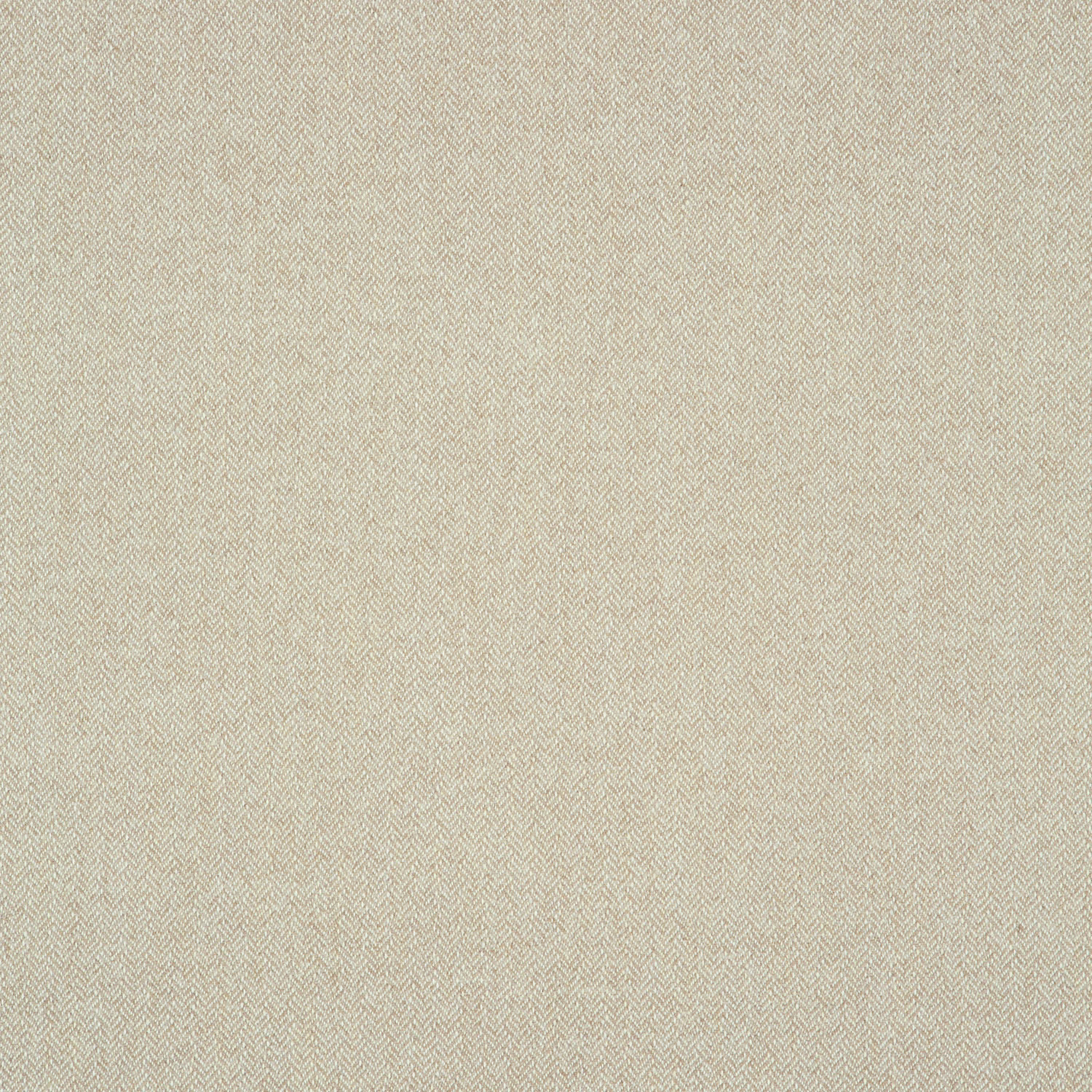 Close-up of pale eggshell fabric with a fine beige herringbone weave