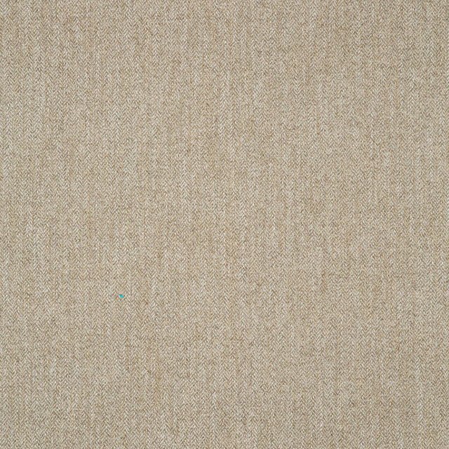 Warm latte-beige herringbone weave with fine, softly varied woven texture
