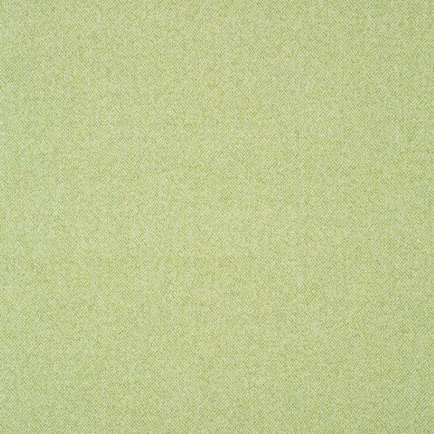 Pale lime-green herringbone weave with fine, softly flecked texture