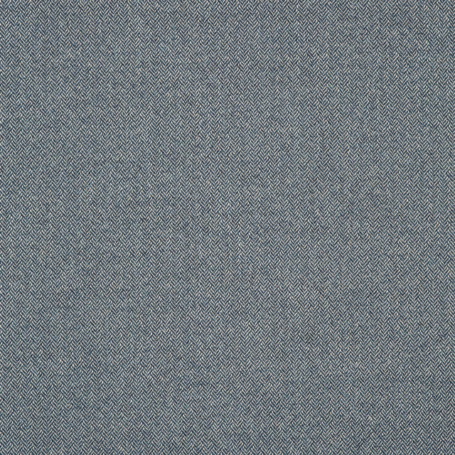 Close-up of deep blue-grey Faroe Ocean with a fine pale herringbone weave