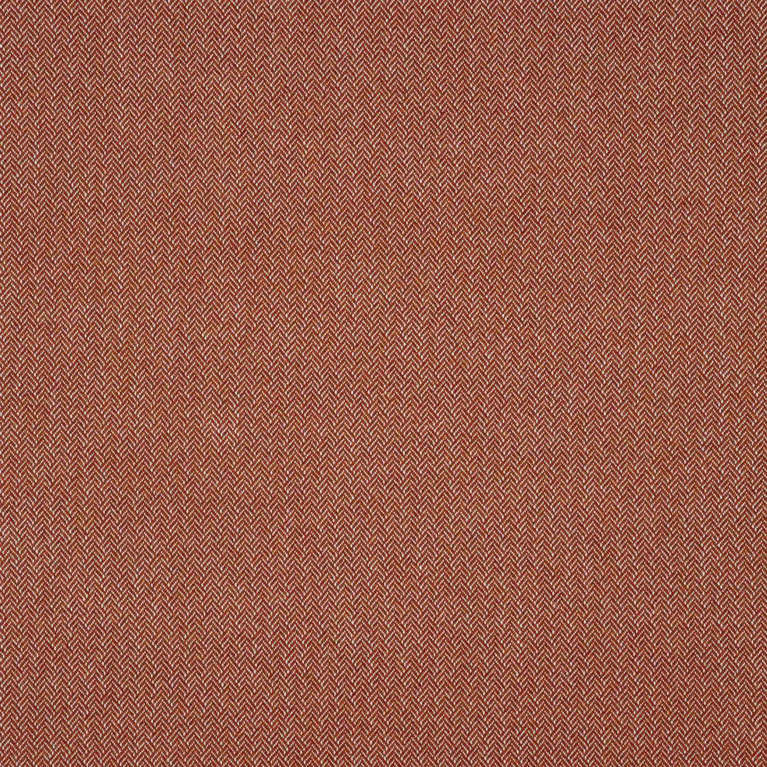 Warm terracotta Faroe fabric with a fine pale herringbone weave and flecked texture
