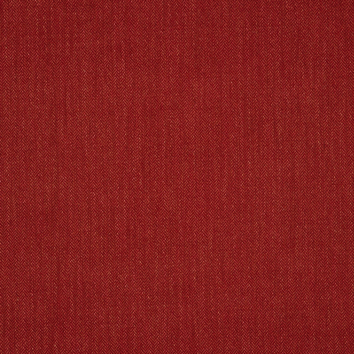 Deep tomato-red Faroe fabric with a fine, tonal herringbone weave