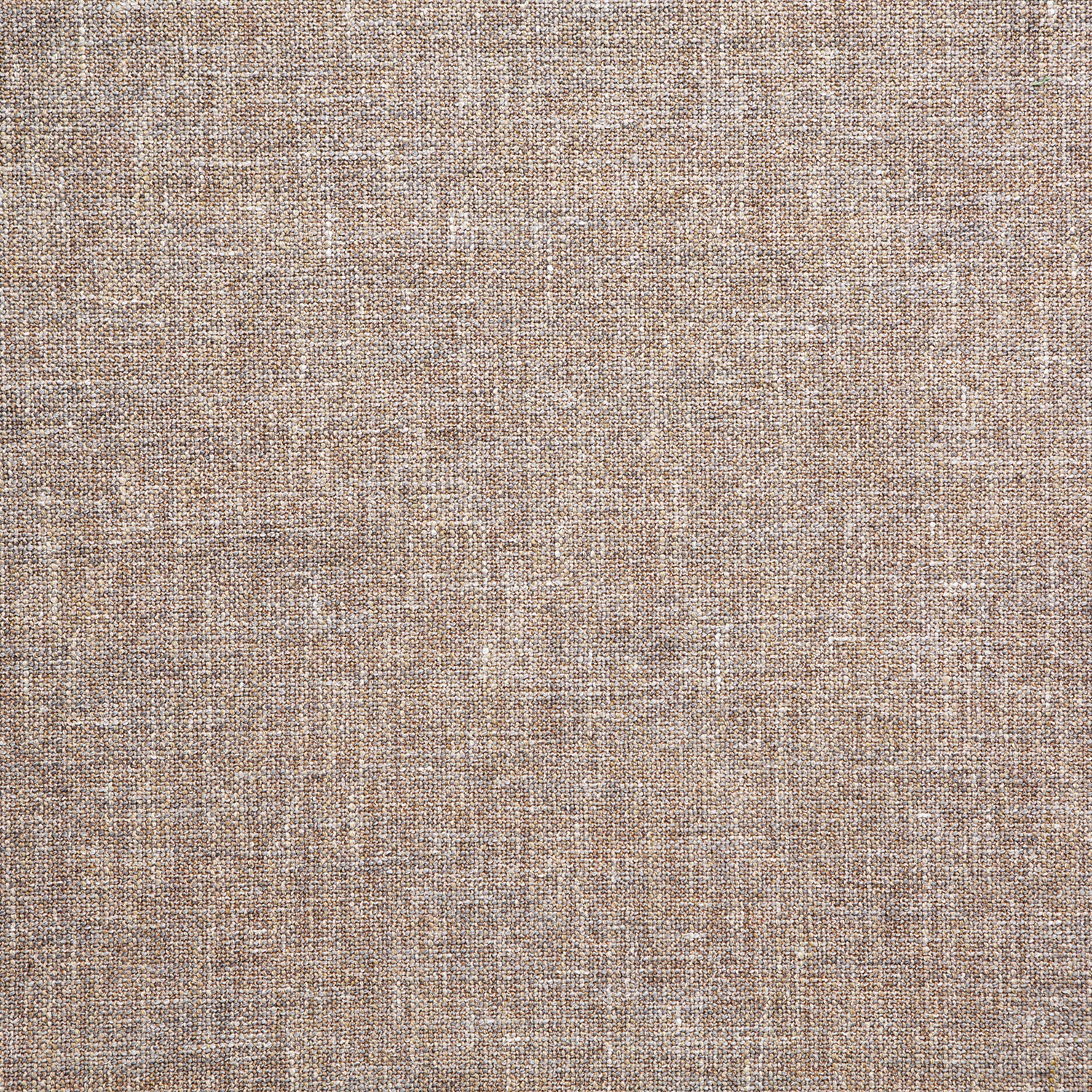 Close-up of warm amber-tan Freya fabric with a fine flecked crosshatch weave