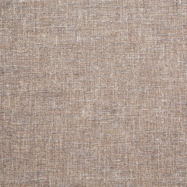 Close-up of warm amber-tan Freya fabric with a fine flecked crosshatch weave