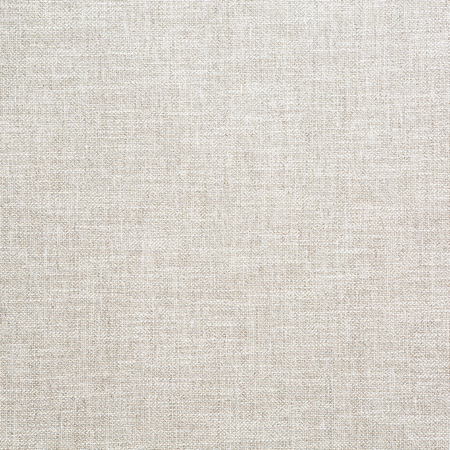 Warm biscuit woven textile with fine ivory, taupe and grey crosshatching