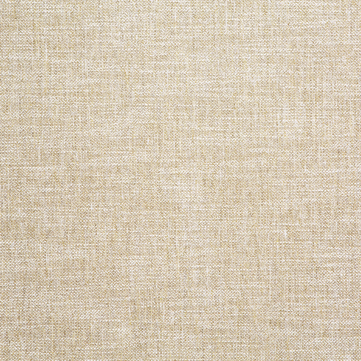 Close view of warm butterscotch beige woven fabric with subtle cream flecks