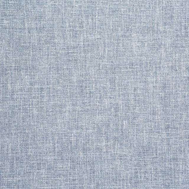 Pale cornflower blue woven fabric with fine irregular crosshatch texture