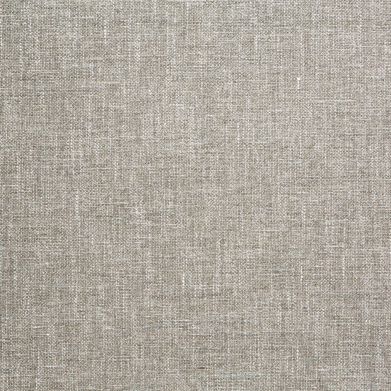 Close view of warm mouse taupe fabric with a fine slubbed crosshatch weave