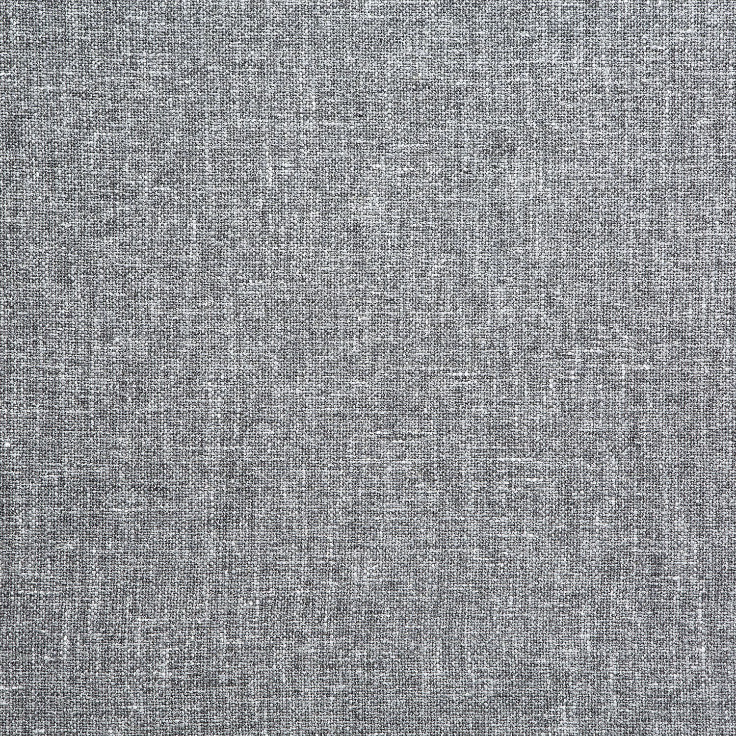 Close-up of cool slate-grey fabric with a fine pale and dark woven texture
