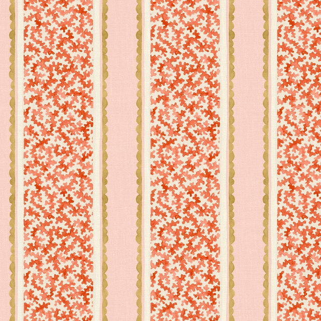 Garden Gate Strawberry Mousse fabric