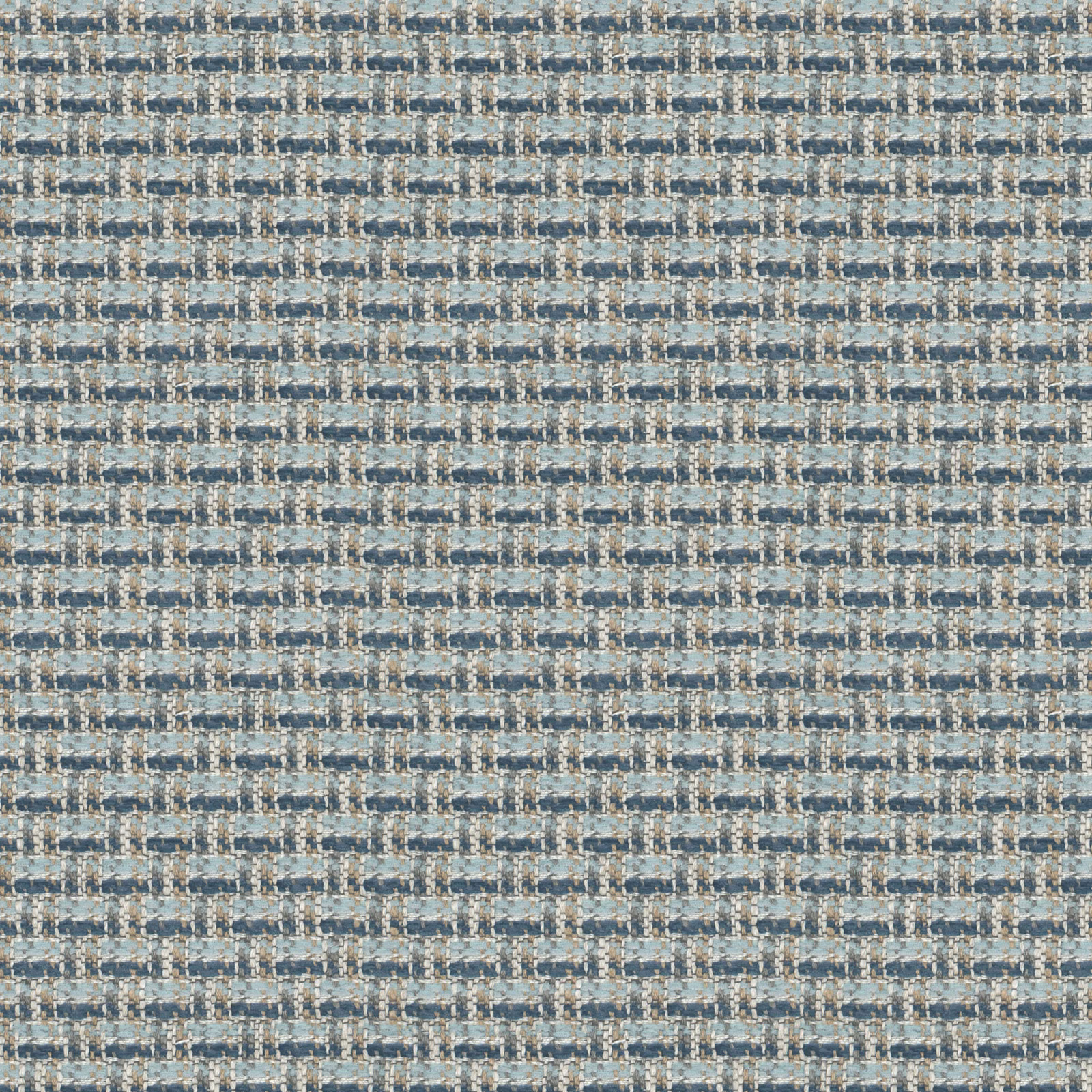 Close-up of Hartland Delft’s blue-grey and lilac small-scale woven check texture