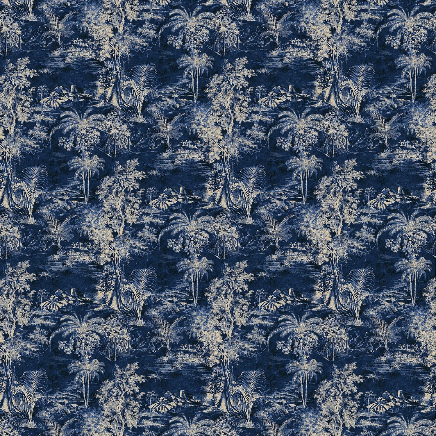 Heat of the Night Indigo fabric