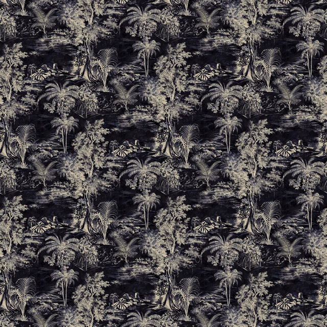 Heat of the Night Onyx fabric
