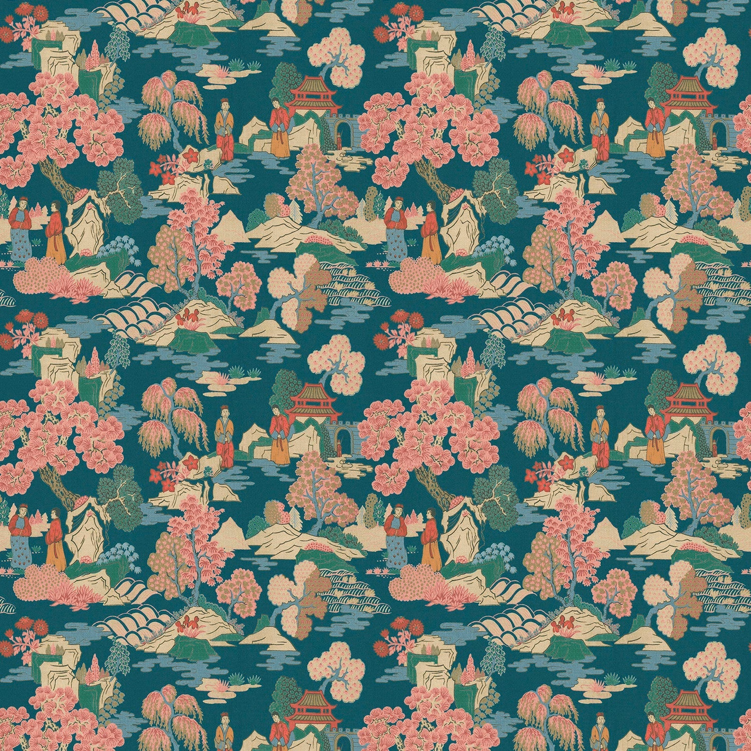 Japanese Garden Blossom fabric