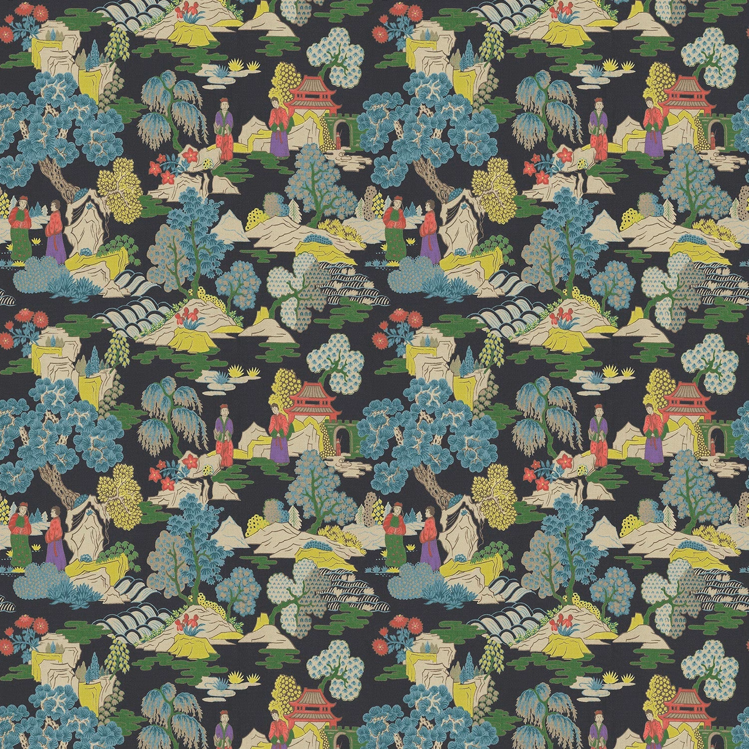 Japanese Garden Dayglow fabric