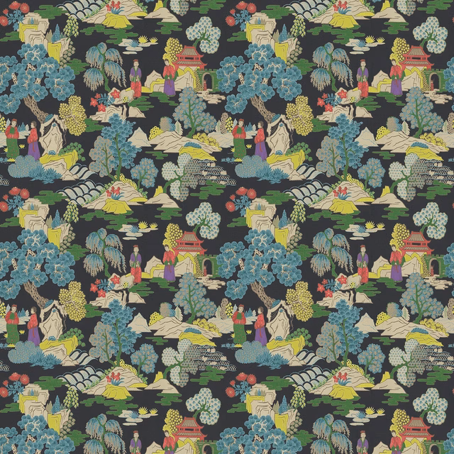 Japanese Garden Dayglow fabric