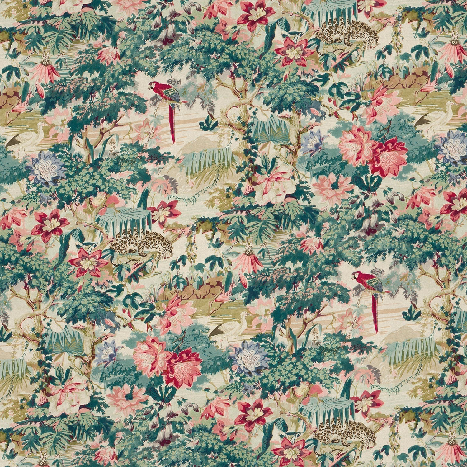 Jungle Rumble Parrot fabric