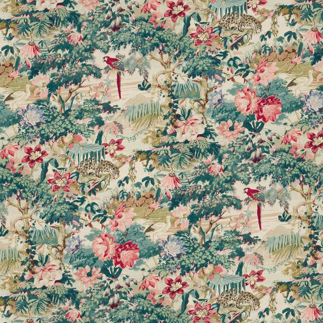 Jungle Rumble Parrot fabric
