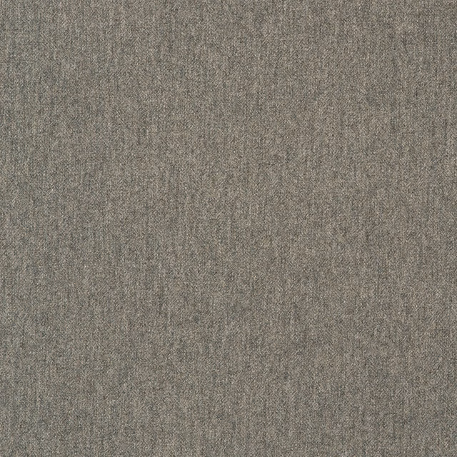 Muted cedar taupe wool-blend weave with fine grey flecks and subtle vertical texture