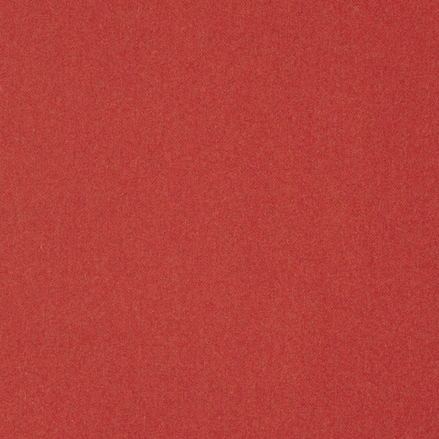 Muted cherry-red plain woven fabric with a softly mottled wool-blend texture