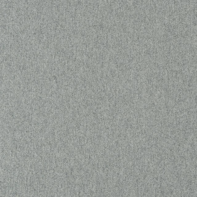 Close-up of cool silver-grey Lana fabric with a finely mottled plain weave