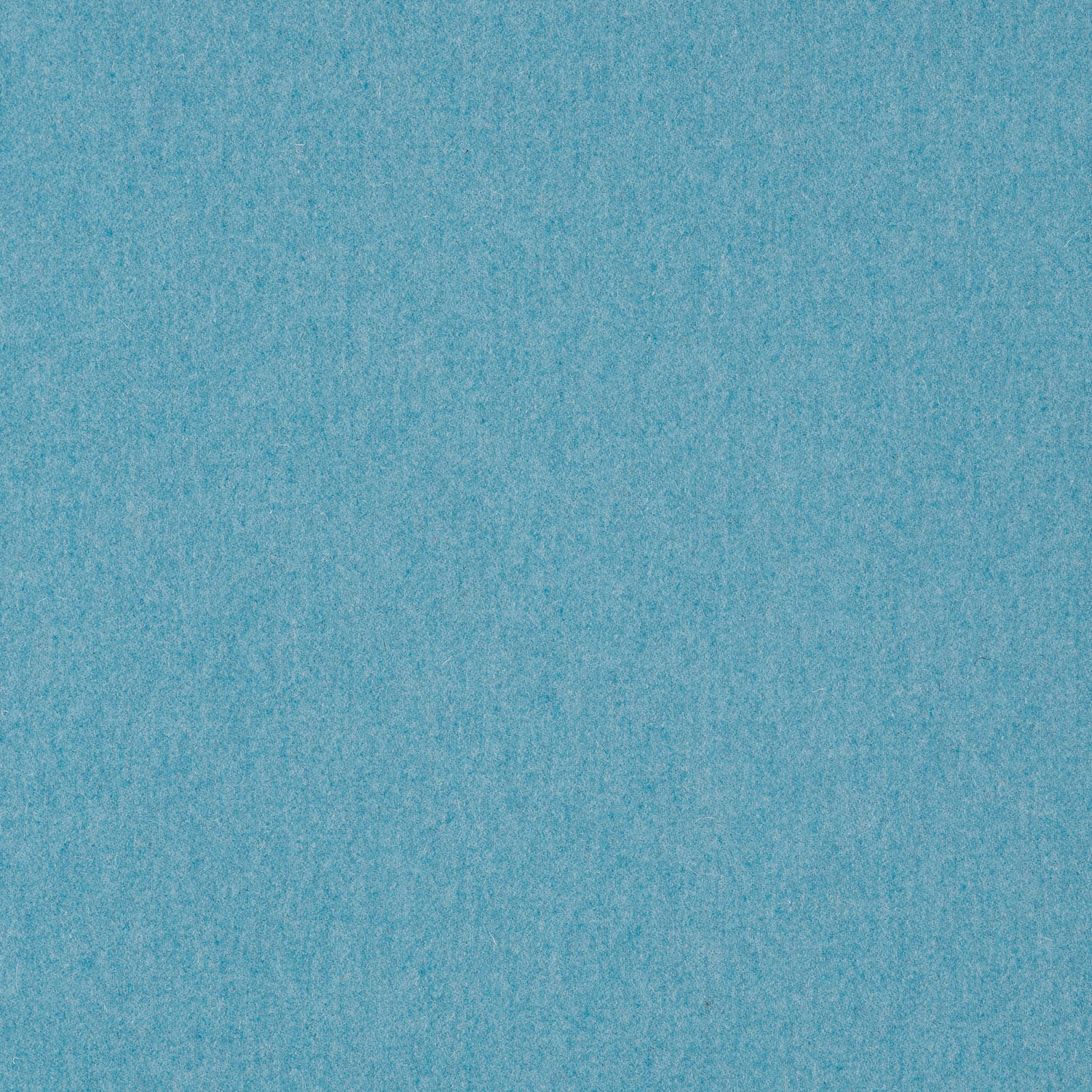Close-up of softly mottled cyan-blue wool-blend weave with a quiet, even texture