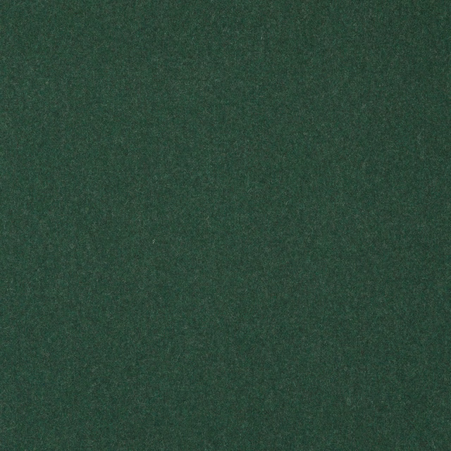 Deep racing green plain wool-blend weave with a softly mottled surface