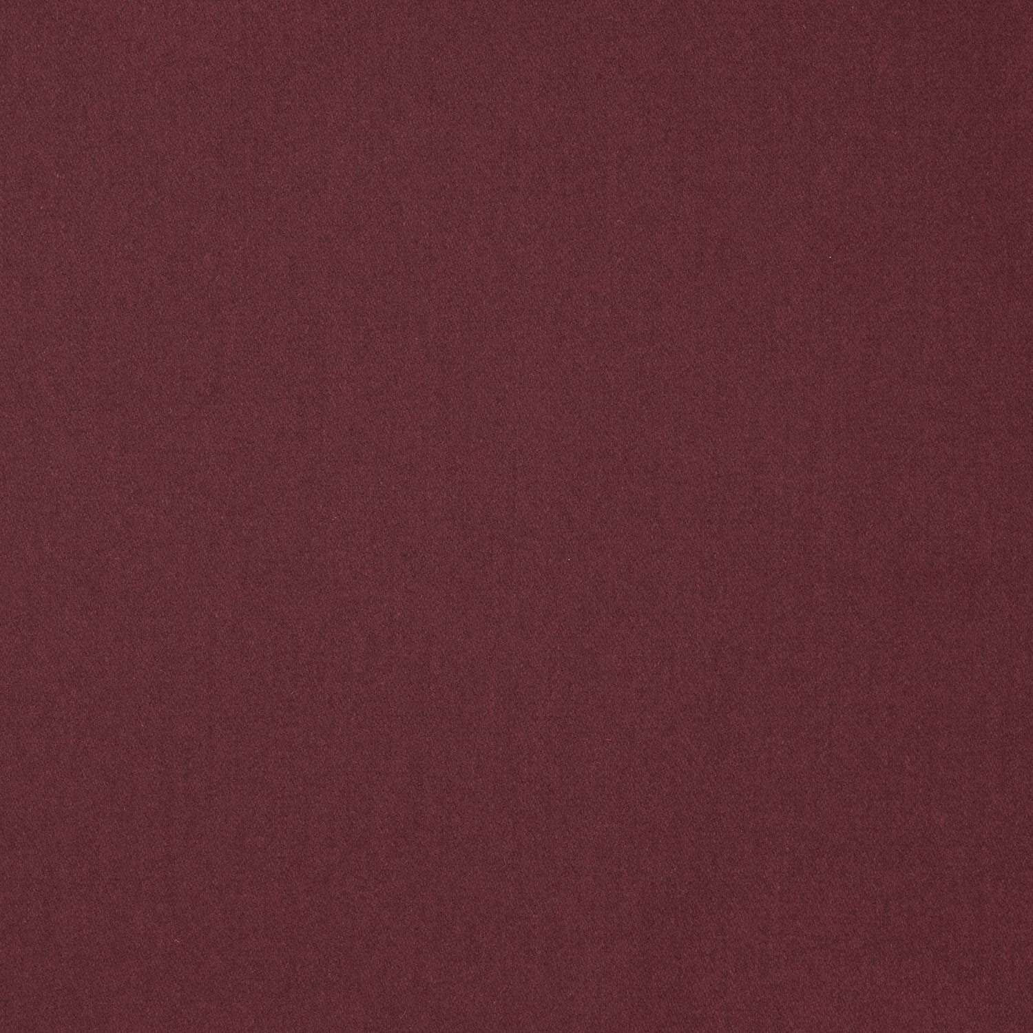 Deep ruby burgundy plain woven wool-blend fabric with subtle tonal texture