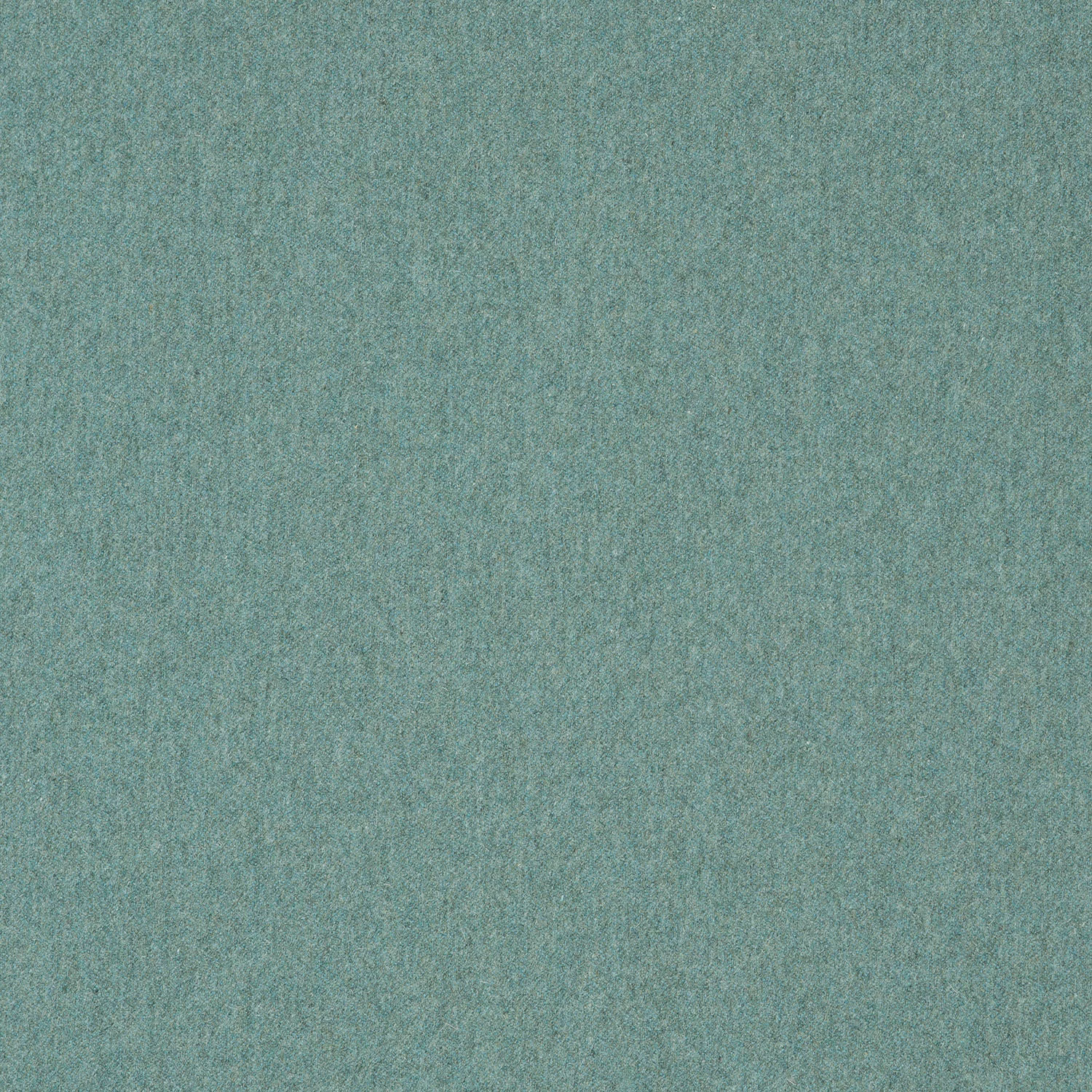 Muted aqua-green plain wool weave with fine flecked texture and subtle vertical tonal variation