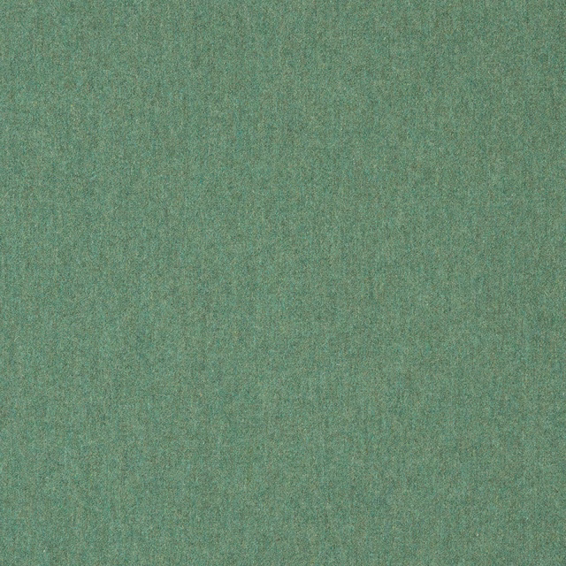 Muted aqua-green plain wool weave with softly mottled vertical texture