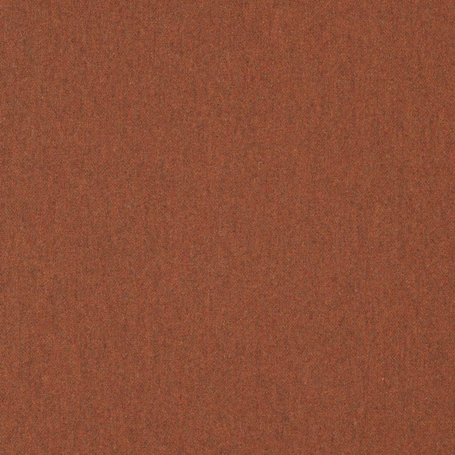 Warm sienna terracotta plain wool weave with subtle vertical tonal texture
