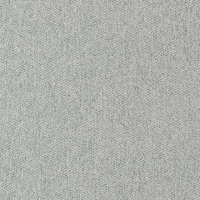 Cool silver-grey wool weave with fine flecking and subtle vertical texture