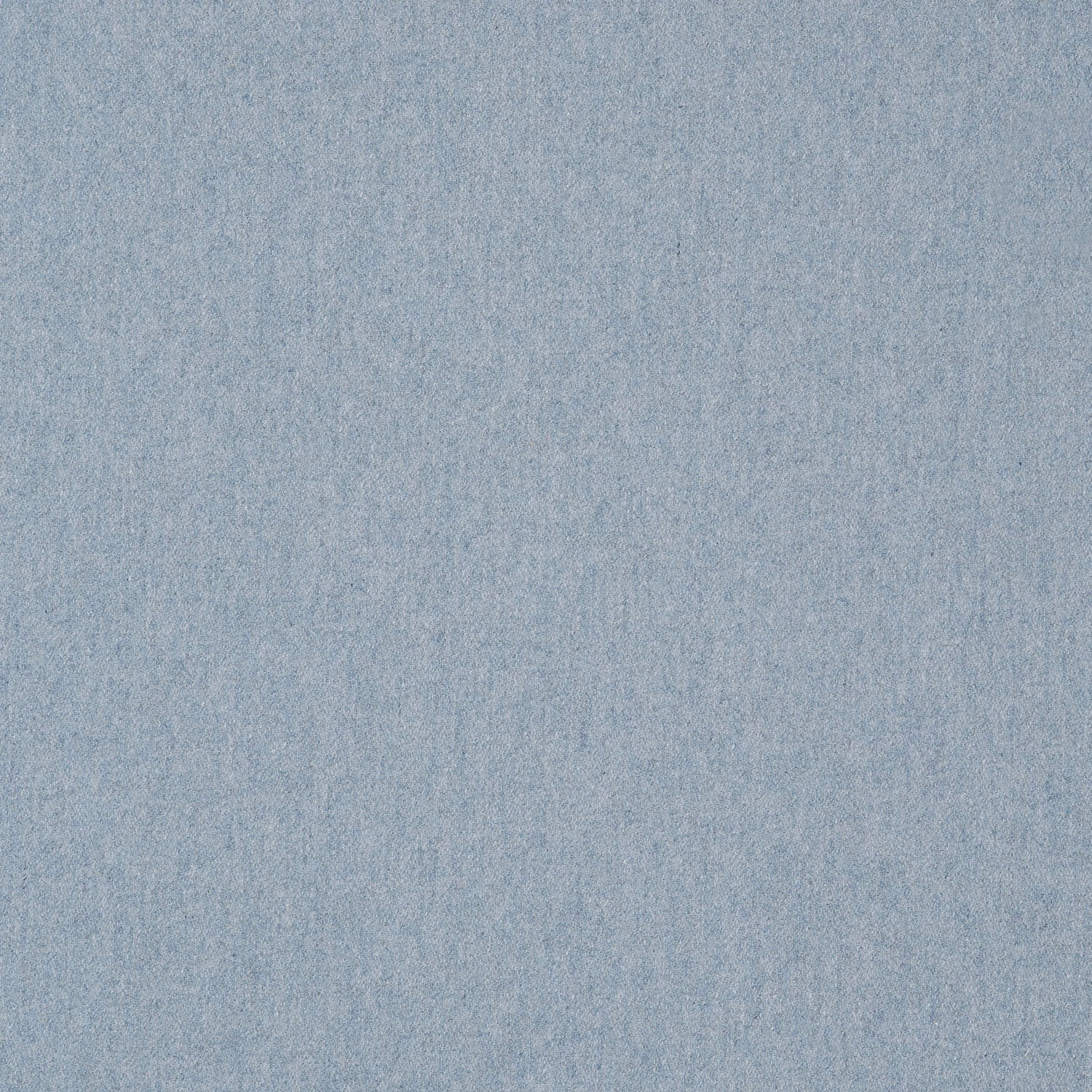 Close-up of pale powder-blue plain weave with softly mottled wool texture